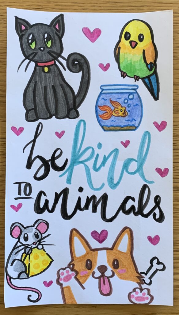 Be Kind to Animals Poster | Cool it Art